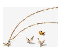 Pandora Parure Collier & Boucles d'Oreilles Papillon Doré one size