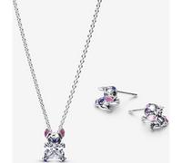 Pandora Parure Collier et Clous d’Oreilles Disney Stitch & Angel one size