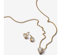 Pandora Parure Dorée à l'Or Cœur Scintillant one size