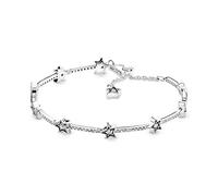 Pandora Passions Bracelet Étoiles célestes en argent sterling avec zircones cubiques transparentes, 20