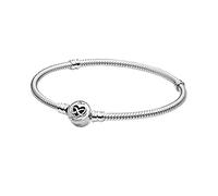 Pandora Passions Bracelet maille serpent en argent sterling avec fermoir cœur infini, 16