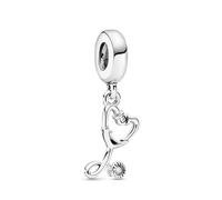 Pandora Passions Charm pendant Stéthoscope en argent sterling avec zircones cubiques transparentes