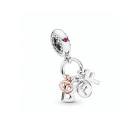 Pandora - Pendent BFF avec cristal cerise - Femme - Accessoires - Gris - Taille: ONE Size