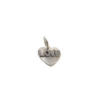 Pandora Pendentif Cœur d'Amour gravable – Argent 925, double-face, personnalisable