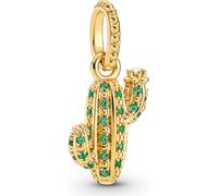 Pandora Pendentif 361687C01Sparkling Desert Cactus Cactus14kt or plaqué cristaux verts perle blanche