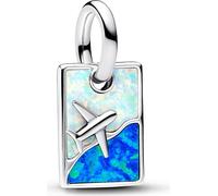 PANDORA Pendentif breloque de voyage Moments, argent 925, opale