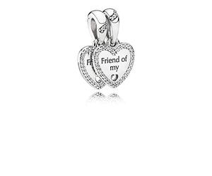 Pandora - Pendentif Cœur d'Amitié - Femme - Accessoires - Gris - Taille: ONE Size