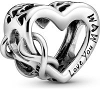Pandora People Charm 798825C00 Love You Mum Infinity Heart argent 925