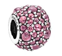 Pandora Perles Charm zircons Argent 791755HCZ Femmes Roses