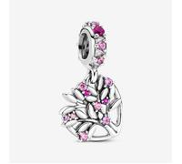 PANDORA Pink Heart Family Tree Dangle Charm 799153C01