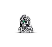 Pandora Project House Charm Trône en argent sterling avec cristal vert