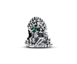 Pandora Project House Charm Trône en argent sterling avec cristal vert