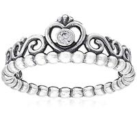 Pandora Purely Pandora Bague Couronne Tiare Princesse en argent avec zircones cubiques, taille 60