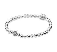 Pandora Purely Pandora Bracelet Sphères et Pavé en argent sterling avec zircones cubiques, 21