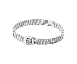 Pandora Reflexions Bracelet en argent sterling avec zircones cubiques transparentes, 20