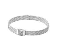 Pandora Reflexions Bracelet en argent sterling avec zircones cubiques transparentes, 21