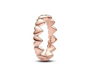 Pandora Row of Hearts 183427C00 Bague, or jaune, Aucune pierre précieuse