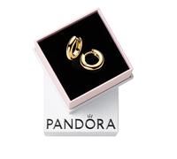 Pandora Essence Boucles d’oreilles créoles en métal plaqué or 14 carats