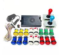 Pandora Saga Box DX 9800 Kit DIY 8 voies Joystick de style américain Bouton poussoir Arcade Console de jeu Arcade Bar Top (Multicolore)