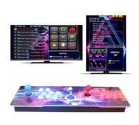 Pandora Saga DX Préchargé avec 516 jeux verticaux + 3000 jeux horizontaux, cocktails à 3 côtés, console de jeu d'arcade Pandora, bouton poussoir LED de précision 8 voies, 1280 x 720, jeux 4P/3D