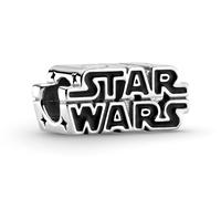 Pandora SALE x Disney Star Wars Charm 799246C01 Logo Star Wars argent 925 émail noir