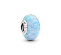 Pandora Charm 791691C01 Ocean Murano Crystal, argent sterling, opale créée en laboratoire