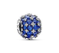 Pandora Scintillant Rond Pavé Charm Bleu 792630C02 Pendentif