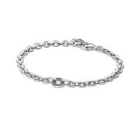 Pandora Signature Bracelet chaîne Pavé audacieux en argent sterling avec zircones cubiques transparentes, 18
