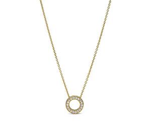 Pandora Signature Collier Pavé réversible avec zircones cubiques transparentes