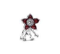 PANDORA Stranger Things 793562C01 Breloque mobile en argent sterling avec zircone Compatible avec les bracelets Moments, Rot, Argent sterling, Zircone cubique