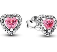 Pandora Sublime cœur rose Boucles d'oreilles 298427C02