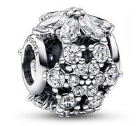 Pandora Timeless 14k guldpläterad evighetsring med glittrande rad och klar kubisk zirkonia