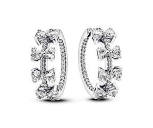 PANDORA Timeless 293545C01 Boucles d'oreilles en Argent Sterling avec nœud Scintillant et zircone, Klar, Argent Sterling, Zircone cubique