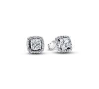 Pandora Boucles d'oreilles carrées Timeless 293551C02 – Argent sterling, zircone cubique