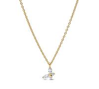 Pandora Collier Timeless 364267C01 – Pendentif papillon, plaqué or 14 ct, oxyde de zirconium, 45 cm