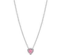 Pandora Collier Timeless 398425C02-45 – Cœur en argent sterling, zircone cubique rose, 45 cm