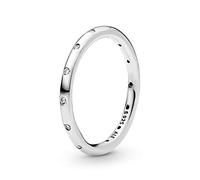 Pandora Timeless Bague Anneau scintillant simple en argent avec zircones cubiques, taille 58