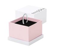 Pandora Timeless Bague Éternité en argent sterling avec zircones cubiques transparentes, taille 48