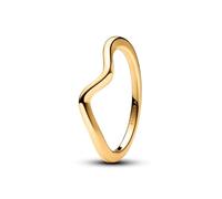 Pandora Bague Timeless Vague – Métal plaqué or 14 carats, poli – Taille 58