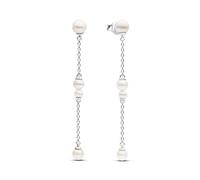 Pandora Timeless Boucles d’oreilles pendantes en argent sterling avec perle de culture d’eau douce traitée blanche