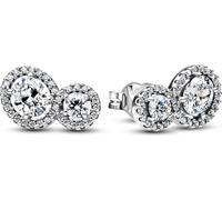 PANDORA TIMELESS Boucles d'oreilles deux cercles de zirconium 293774C01
