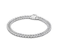 Pandora Bracelet Timeless Pavé en argent sterling avec zircones cubiques transparentes, 20
