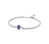 Pandora Timeless Bracelet Rivière Pavé Scintillant en argent sterling avec cristal bleu et zircones cubiques transparentes, 16