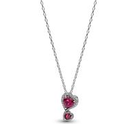 PANDORA TIMELESS Chaîne Halo Cœurs Rouge 393658C01-60