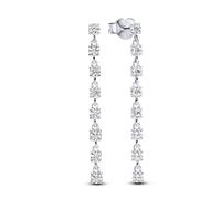 Pandora Boucles d'oreilles pendantes Timeless – Argent sterling, 8 zircones cubiques transparentes