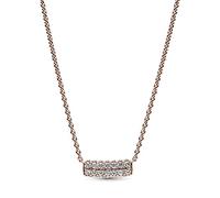 Pandora Collier Timeless double rang pavé en métal plaqué or rose 14 ct zircones cubiques