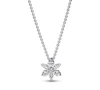 Pandora Timeless Collier Herbier scintillant en argent sterling avec zircones cubiques transparentes