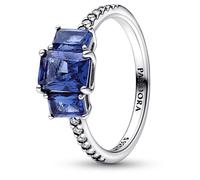 Pandora Vente anneau 192389C01 trois pierres de pulvérisation d'argent 925 zirconium bijoux pour femmes 17