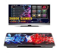 Pandoras Box Arcade Console de Jeu Rétro Machine de Jeu pour PC, Projecteur et TV, 2-4 Joueurs, 1280x720, Jeu 3D, Rechercher/Masquer/Enregistrer/Pause Jeu Favoris (Plus 26800)