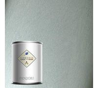 Pandore 1 Ltr - Peinture Effet Nacree, Metallisee Couleur - Argent Volutes - Spatule Offert